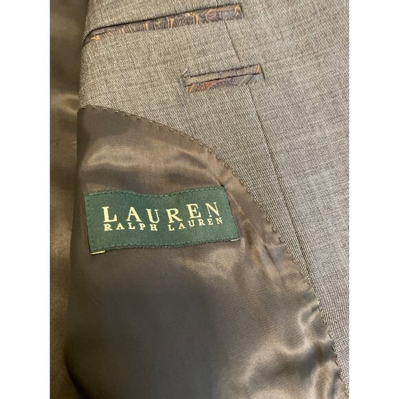 Lauren Ralph Lauren Mens 100% Wool Blazer Gray Size 44L - Picture 11 of 13